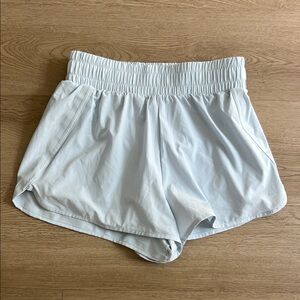 Vitality Women's Light Blue High Rise Shorts